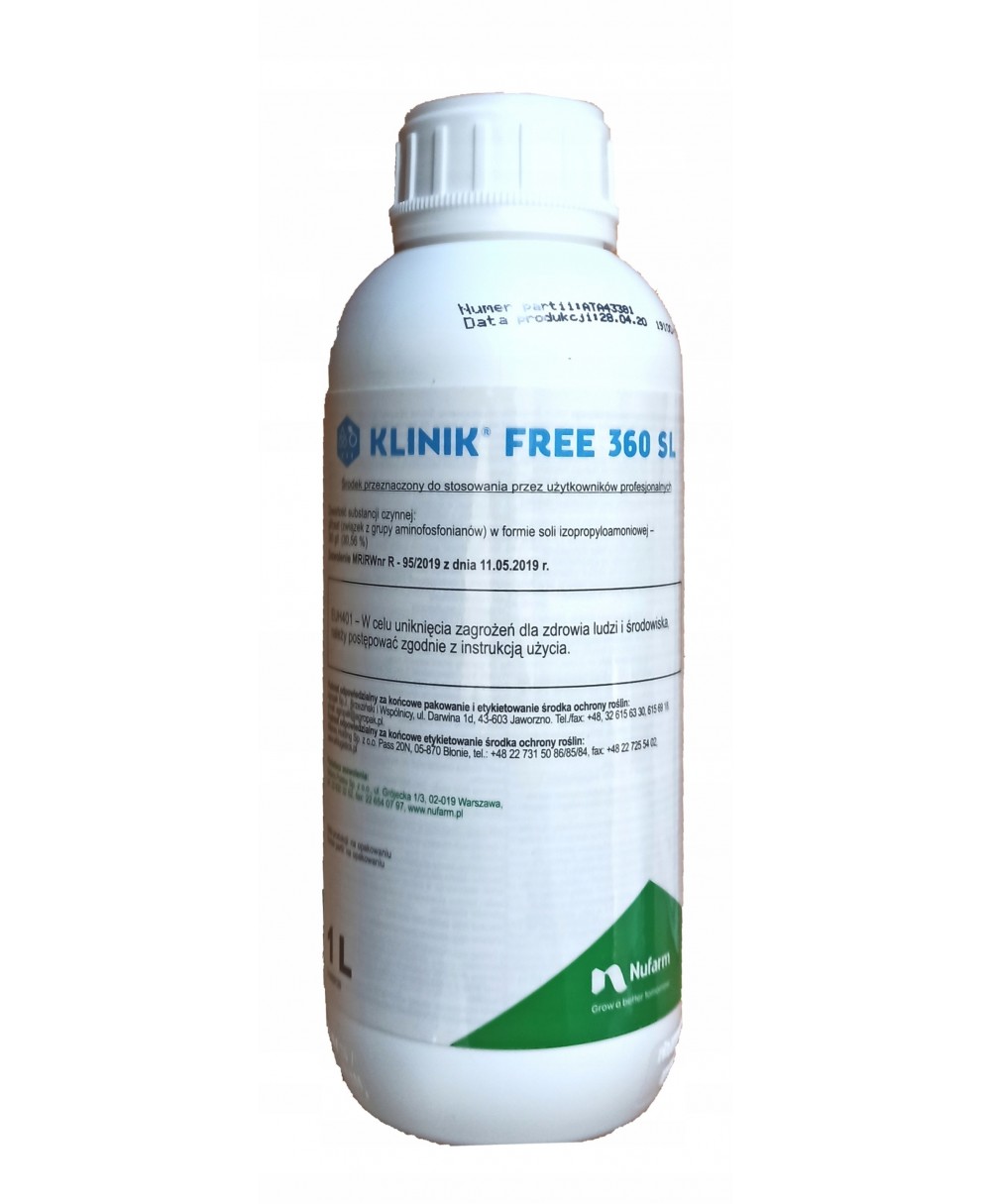 KLINIK FREE 360 SL (for professional use) Volume 1000 ml