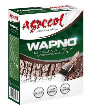 Wapno do bielenia drzew...