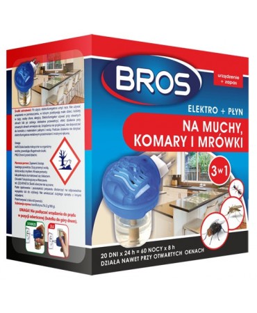 ELEKTRO+PŁYN 3X1 NA MUCHY,KOMARY,MRÓWKI